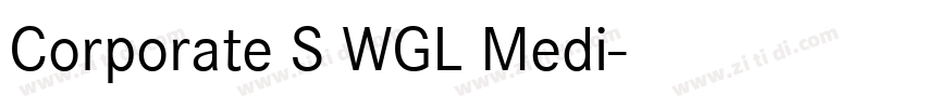 Corporate S WGL Medi字体转换